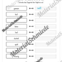 Arbeitsheft Wortarten - Thema Halloween (Arbeitsblatt 09)