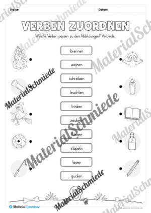 Arbeitsheft Wortarten – Thema Halloween (Arbeitsblatt 11)