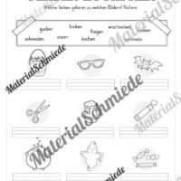 Arbeitsheft Wortarten - Thema Halloween (Arbeitsblatt 12)