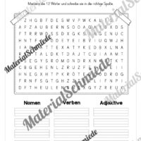 Arbeitsheft Wortarten - Thema Halloween (Arbeitsblatt 16)