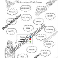 Arbeitsheft Wortarten - Thema Halloween (Arbeitsblatt 17)