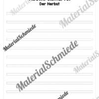 Abschreibkartei: Thema Herbst (12 Karten mit Schreibvorlagen) - Vorschau 08