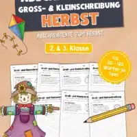 Abschreibtexte Herbst: Groß- und Kleinschreibung