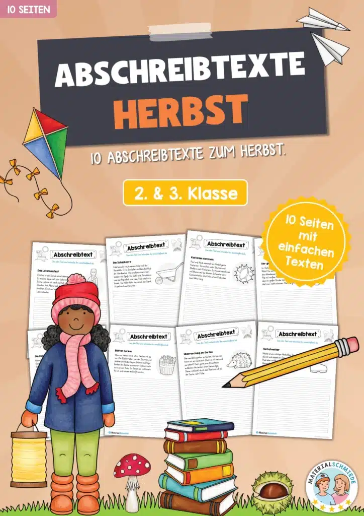 10 Abschreibtexte: Thema Herbst