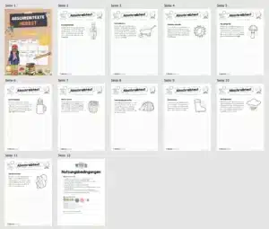10 Abschreibtexte: Thema Herbst (Überblick)