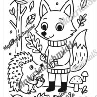 Kostenlose Ausmalbilder zum Herbst (Arbeitsblatt 03)