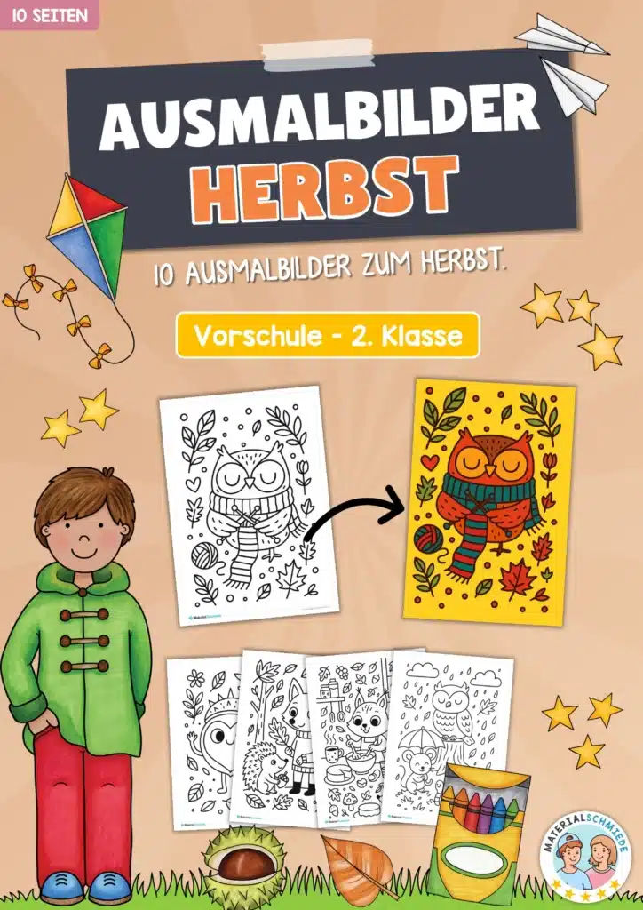 Kostenlose Ausmalbilder zum Herbst