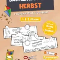 6 Bastelaufsteller zum Herbst