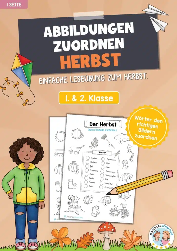 16 Abbildungen zum Herbst zuordnen