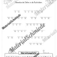 Geheimschrift übersetzen: Herbst (Arbeitsblatt)