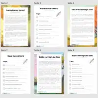 4 Geschichten zum Herbst (mit Aufgaben) - Überblick