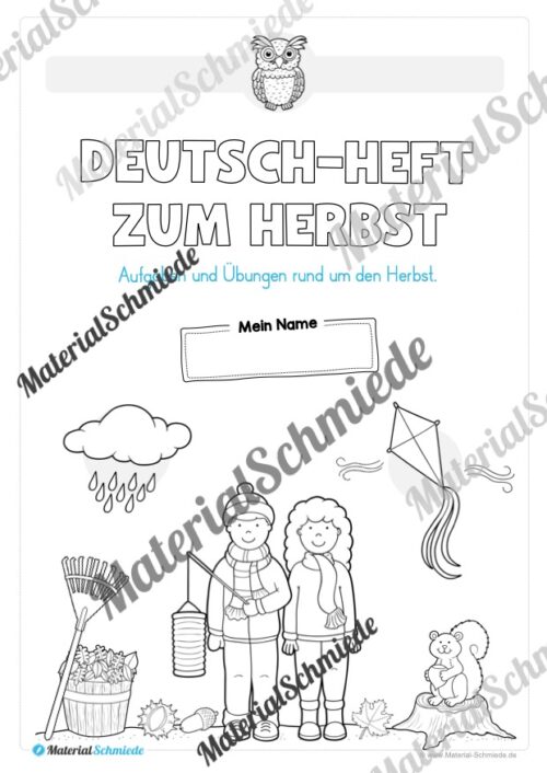 Deutsch-Heft Herbst (2. & 3. Klasse) - Arbeitsblatt 01