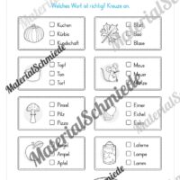 Deutsch-Heft Herbst (2. & 3. Klasse) - Arbeitsblatt 04