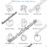 Deutsch-Heft Herbst (2. & 3. Klasse) - Arbeitsblatt 10