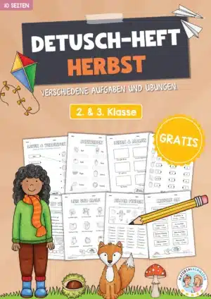 Deutsch-Heft Herbst (2. & 3. Klasse) GRATIS