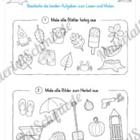 Materialpaket: Lesen und Malen im Herbst (Vorschau 08)