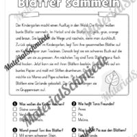 Herbst: Lesen & Verstehen mit Ankreuzen (Vorschau 08)