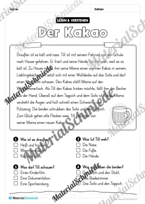 Herbst: Lesen & Verstehen mit Ankreuzen (Vorschau 09)