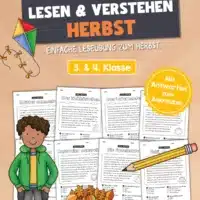 Herbst: Lesen & Verstehen mit Ankreuzen