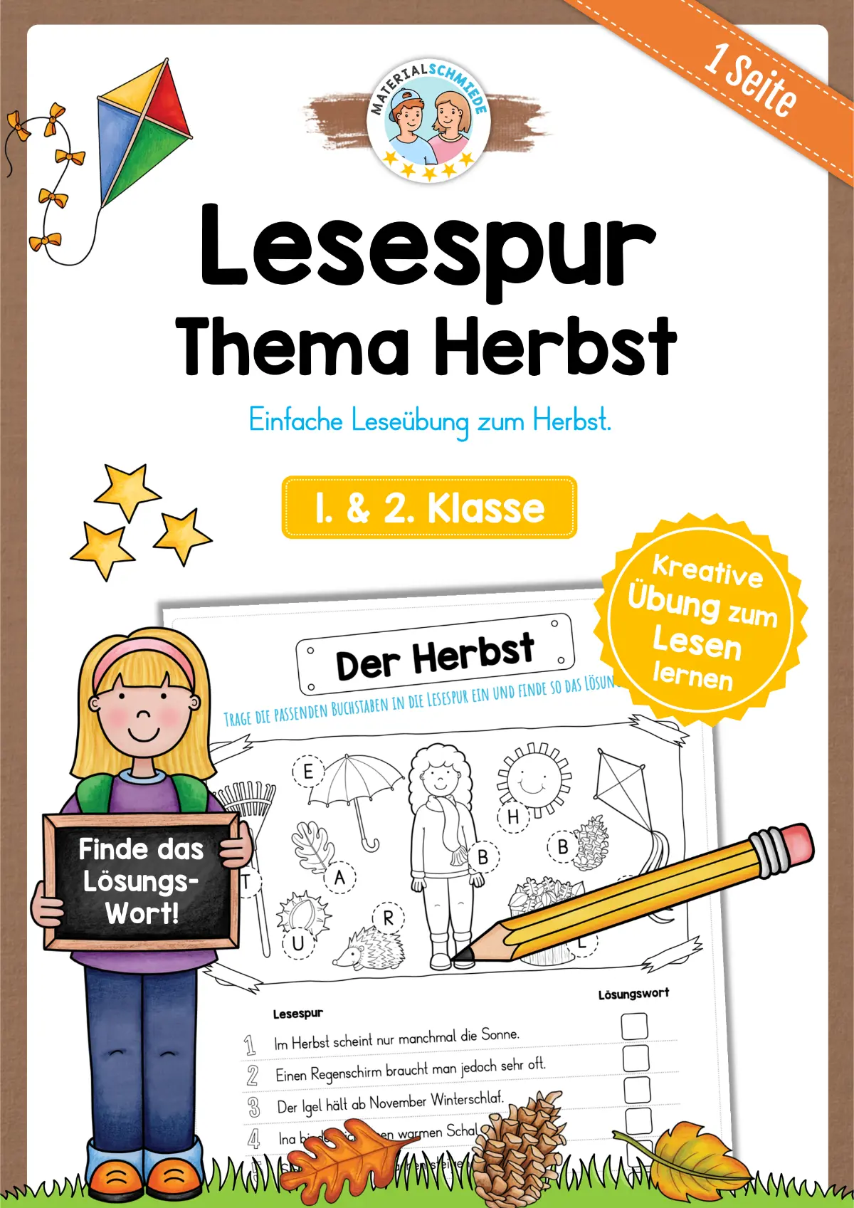 Lesespur Herbst (1. & 2. Klasse)