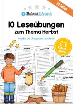 10 Leseübungen zum Herbst