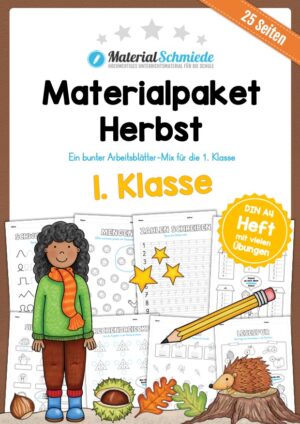 Materialpaket Herbst: 1. Klasse (25 Arbeitsblätter)