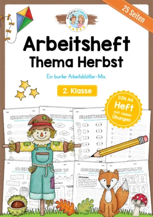 Arbeitsheft Herbst: 2. Klasse (25 Arbeitsblätter)