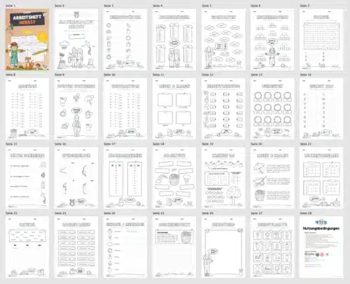 Arbeitsheft Herbst: 2. Klasse (Überblick)