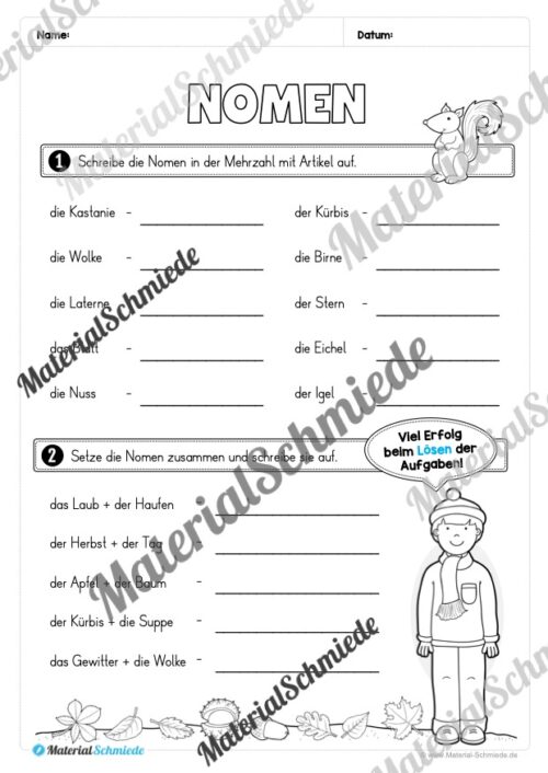 Materialpaket Herbst: 3. Klasse (Vorschau 13)