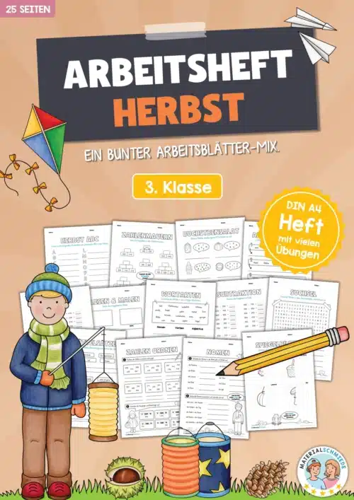 Arbeitsheft Herbst: 3. Klasse (25 Arbeitsblätter)