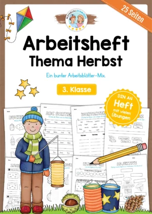 Arbeitsheft Herbst: 3. Klasse (25 Arbeitsblätter)