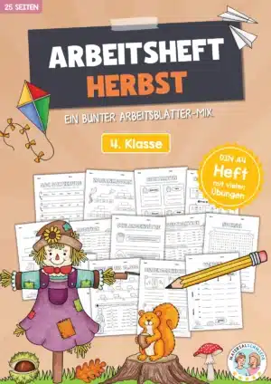Arbeitsheft Herbst: 4. Klasse (25 Arbeitsblätter)