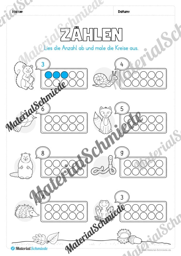 Materialpaket Herbst: Vorschule (Vorschau 13)