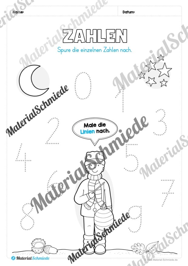 Materialpaket Herbst: Vorschule (Vorschau 16)