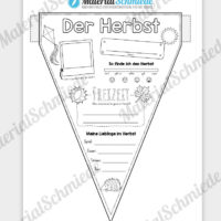 Wimpel / Wimpelkette zum Herbst