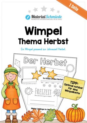 Wimpel / Wimpelkette zum Herbst