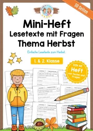 Mini-Heft: Lesetexte Herbst (1. & 2. Klasse)