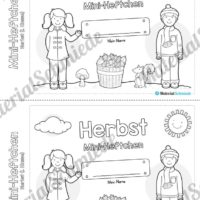 Mini-Heft: Herbst für die 1. Klasse (Deckblatt)