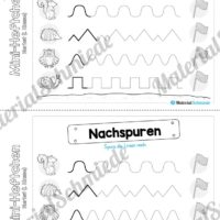 Mini-Heft: Herbst für die 1. Klasse (Schwungübungen)