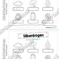 Mini-Heft: Herbst für die 1. Klasse (Silbenbögen einzeichnen)