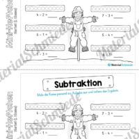 Mini-Heft: Herbst für die 1. Klasse (Subtraktion mit Kreisen)