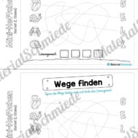 Mini-Heft: Herbst für die 1. Klasse (Wege finden)