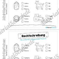 Mini-Heft: Herbst für die 1. Klasse (Rechtschreibung)