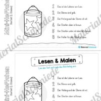 Mini-Heft: Herbst für die 1. Klasse (Lesen & Malen mit Text)