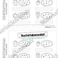 Mini-Heft: Herbst für die 2. Klasse (Buchstabensalat)