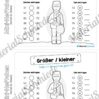 Mini-Heft: Herbst für die 2. Klasse (Größer oder Kleiner)