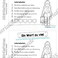 Mini-Heft: Herbst für die 2. Klasse (Ein Wort zu viel)