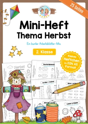 Mini-Heft: Herbst - 2. Klasse (25 Arbeitsblätter)