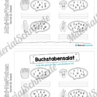 Mini-Heft: Herbst für die 3. Klasse (Buchstabensalat)