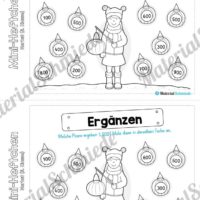 Mini-Heft: Herbst für die 3. Klasse (Zahlen bis 1.000 ergänzen)